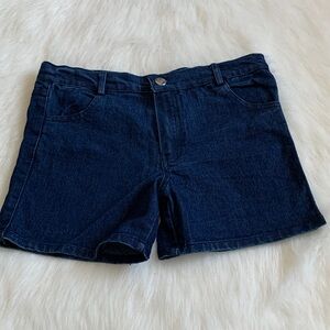 Stylish Kids' Denim Shorts in Dark Blue